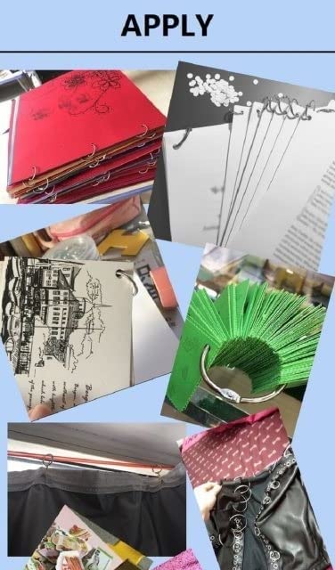 Image of DEZIINE� 38mm Loose Leaf Binder Ring Key Chain Key Rings Card Ring Stainless Steel(100pcs)