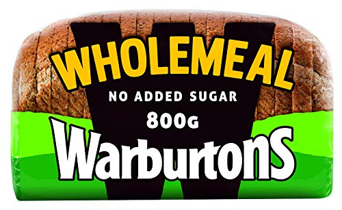 Warburtons Wholemeal Medium Sliced 800g