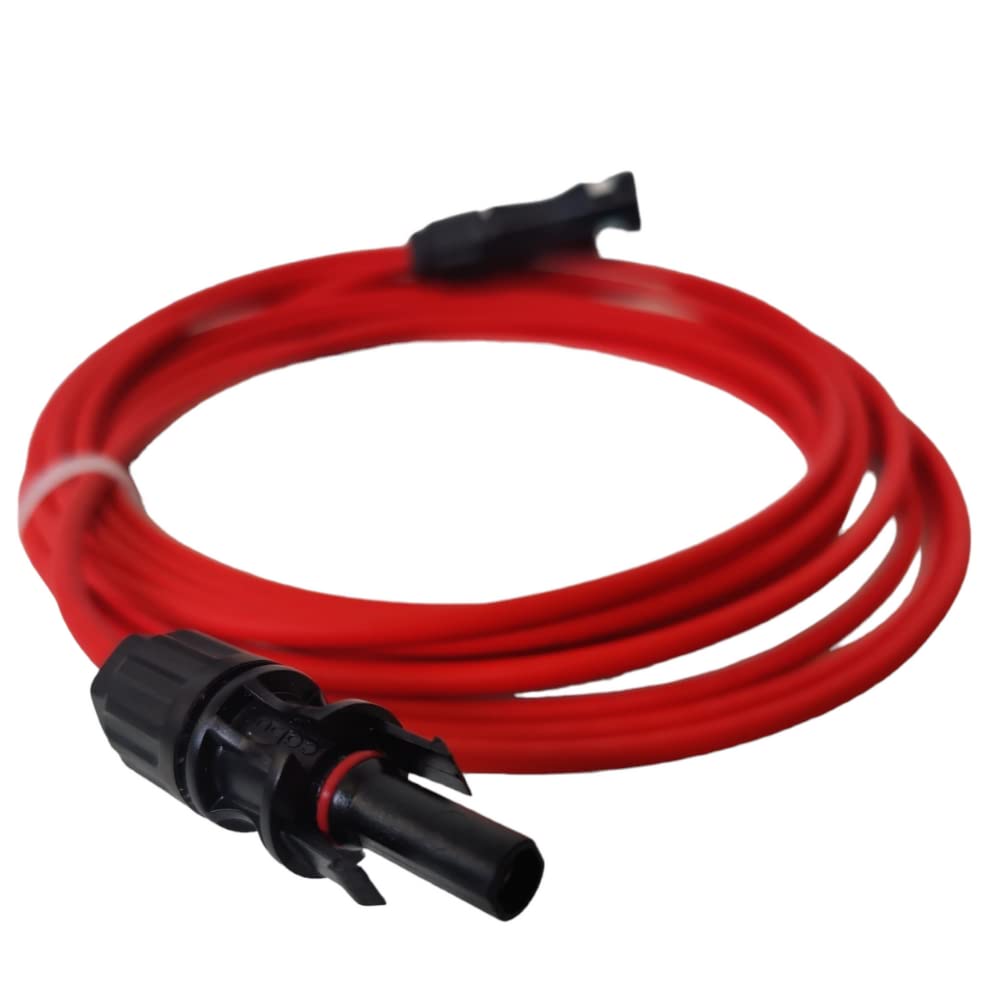 Doktorvolt - Cavo Solare 6mm2, Prolongua elettrica per Pannello Solare Con Connettore Solare IP 65, Prolunga 2x40m mc4 Cavo, Rosso E Nero PV Cavo