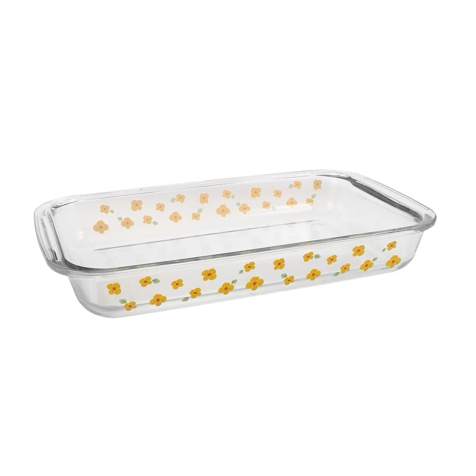 Pirofila in vetro 2.2L, rettangolare profonda per forno | Pirofila in vetro resistente al calore per microonde e forno, 34.50 x 20.50 x 5.00 cm