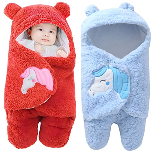 Image of BRANDONN Baby Blanket Newborn Gift Pack of Swaddle Wrapper, 0-9 Months, Length 68 cm x Width 68 cm