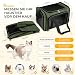 TOFFCAEA Transporttasche für Katze Hund, Hundetransportbox, Faltbare Katzentransportbox, Tragbar, 5kg Katzen Hunde Tragebox, für Kleine Hunde, Katzen (Grün, L 43 x B 28 x H 28 cm)