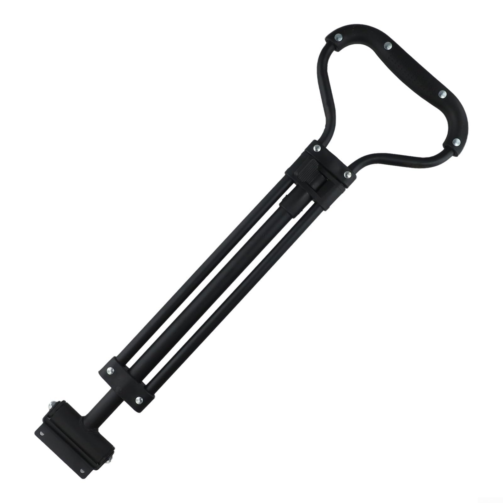 Mangue réglable en métal pour chariot pliable, poignée de rechange pour camping, shopping, plage, noir, 56 x 25 cm, forte capacité de charge