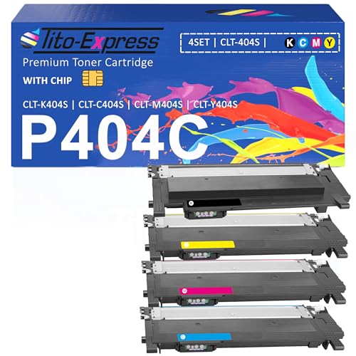 CLT-P404C CLT-404S Multipack Toner compatible avec Samsung C480W Xpress SL C480fw C480 C480fn C430 C430w C48X C43X Series CLT-K404S CLT-Y404S CLT-C404S...