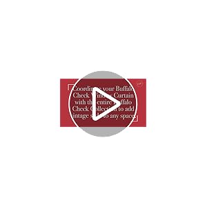 VHC Brands Annie Buffalo Check Panel Pair, 84x40, Red VHC Brands Annie Buffalo Check Panel Pair 84×40 Red