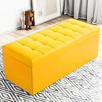 Amazon｜THLD 収納付き スツール ソファ ソファー ベンチ グレー2