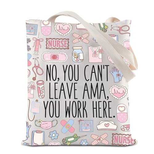 Bolsa para enfermeras reutilizable ideal como regalo divertido para compañeras de trabajo