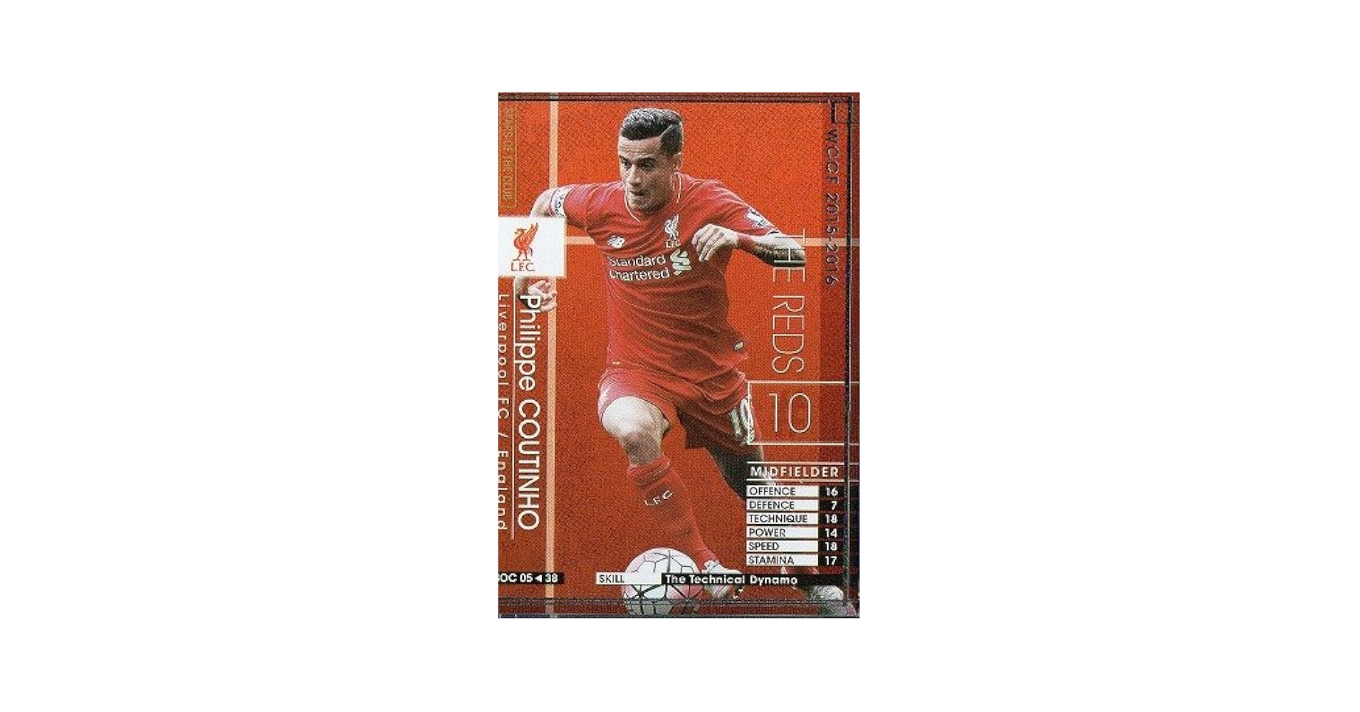 【正規品/新品】コウチーニョ 15/16カップ戦 フルパッチ ユニフォーム Amazon.co.jp: WCCF/15-16/SOC 05/フィリペ・コウチーニョ