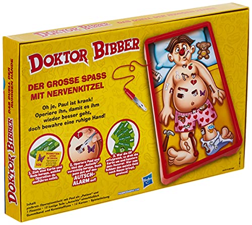 Hasbro Gaming Doktor Bibber elektronisches Brettspiel mit Karten und Autschis, Spiel für Kinder ab 6 Jahren, für 1 oder mehr Spieler