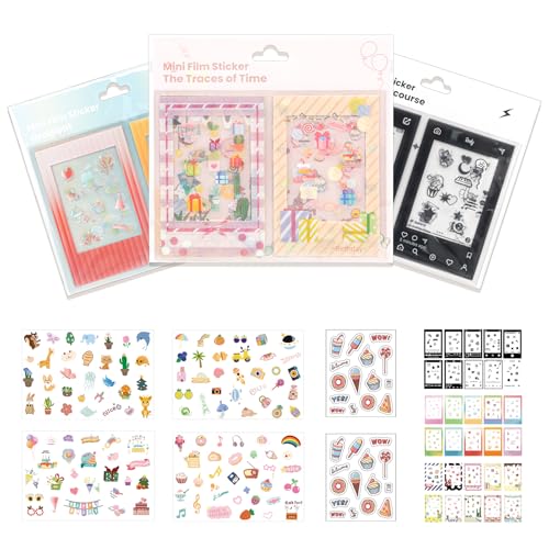 WOGOZAN Mini Film Stickers Set for Instax Cameras