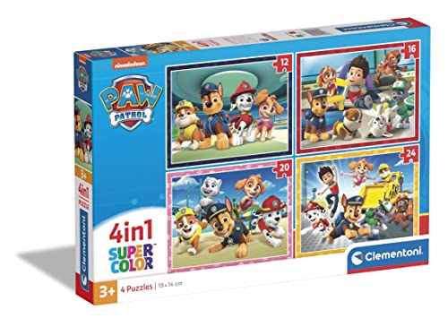 Descubre el pack de puzzles infantiles Paw Patrol, perfecto para desarrollar la observación y concentración en niños desde 3 años. ¡4 puzzles de 12, 16, 20 y 24 piezas para montar y desmontar varias veces!