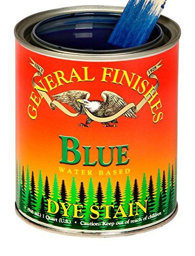 General Finishes Water Based Dye, 1 Pint, Blue