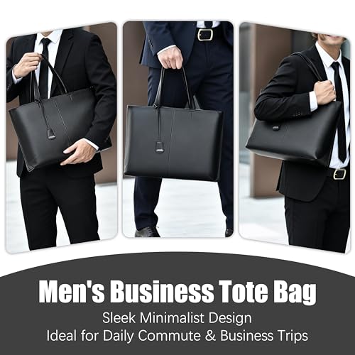 FSD.WG Men's Leather PU Tote Bag