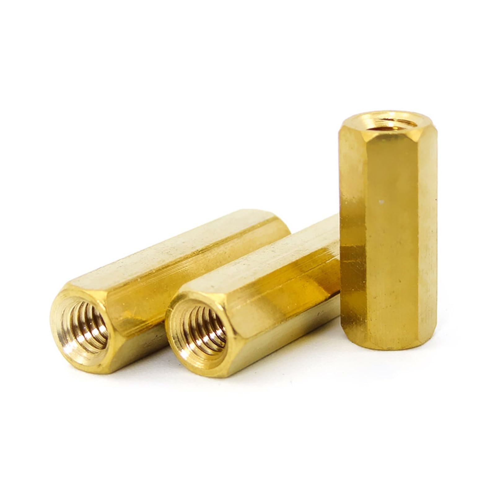 8-100 Uds M5 Espaciador De Hilo De Separación De Latón Hexagonal Y Hembra Hembra Niquelada PC Placa Base Espaciado Tornillos Perno PCB Pilar(M5x90 (8Pcs))