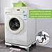 Multi-Functional Furniture Dolly Roller Base Adjustable Movable Base Refrigerator Stand for Washing Machine Refrigerator and Dryer (4 Wheel)