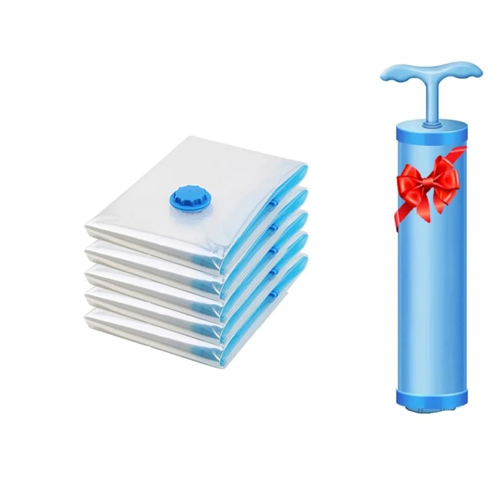 Vacuum Storage Bags 5Pcs Vacuum Storage Bags Seal Bag Space Saving For Comforters Clothes Pillow Bedding Blanket(5pcs 40x60cm)