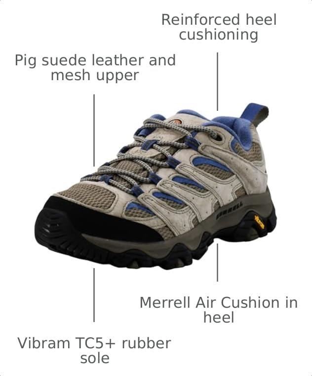 Image of Merrell Women's Moab 3 Hiking Shoes
