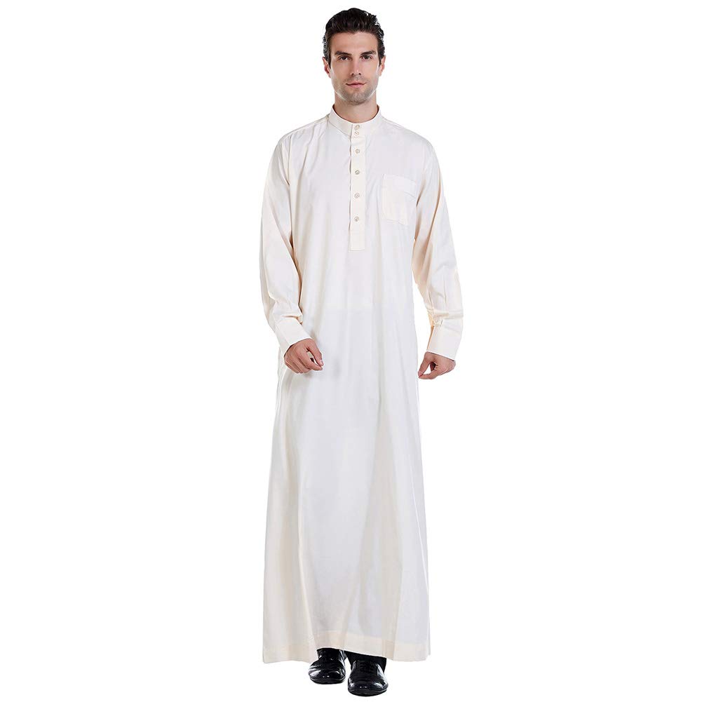 Buy Haodasi Islamic Arab Men Muslim Clothing Jubba Thobe Kaftan Middle