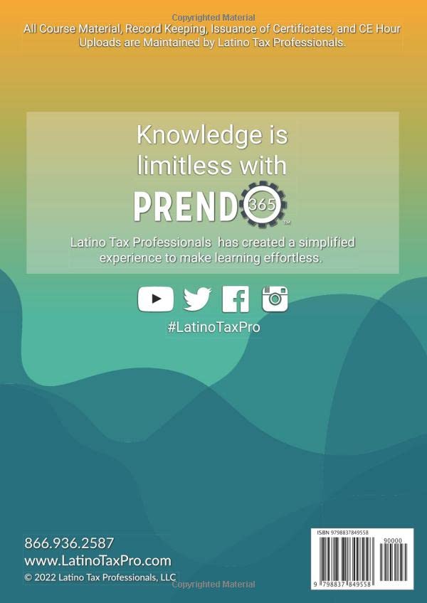 Miniatura 2 de 2022 Bilingual Tax Preparation Course Volume 2
