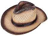 Men / Women's Summer Western Cowboy Straw Hat,Chestnut