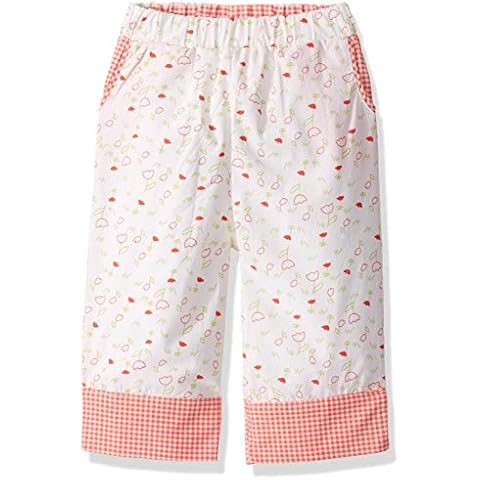 Munki Munki Girls' Woven Capri Pants in Pink Cover