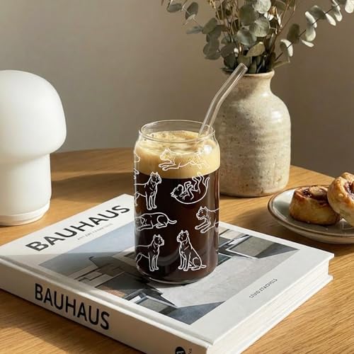 Vaso de vidrio para amantes de Cane Corso miniatura 3