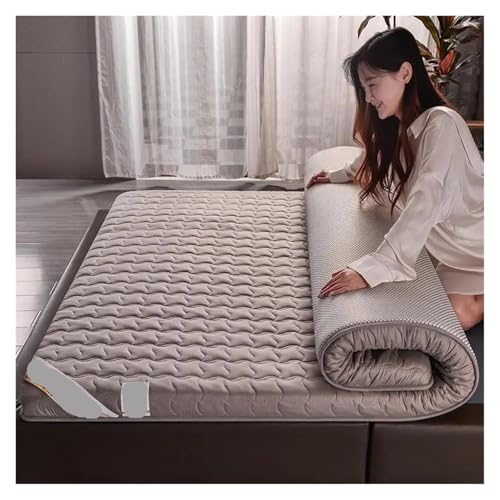 Matratze Baumwoll-Matratzenauflage, Schlafzimmer, King-Size-Bett, Massage-Schwamm-Matratze for Schlafen, Bettlaken, einzelnes Paar, Tatami-Bodenauflage(A,9cm 120x200cm) – Bild 4