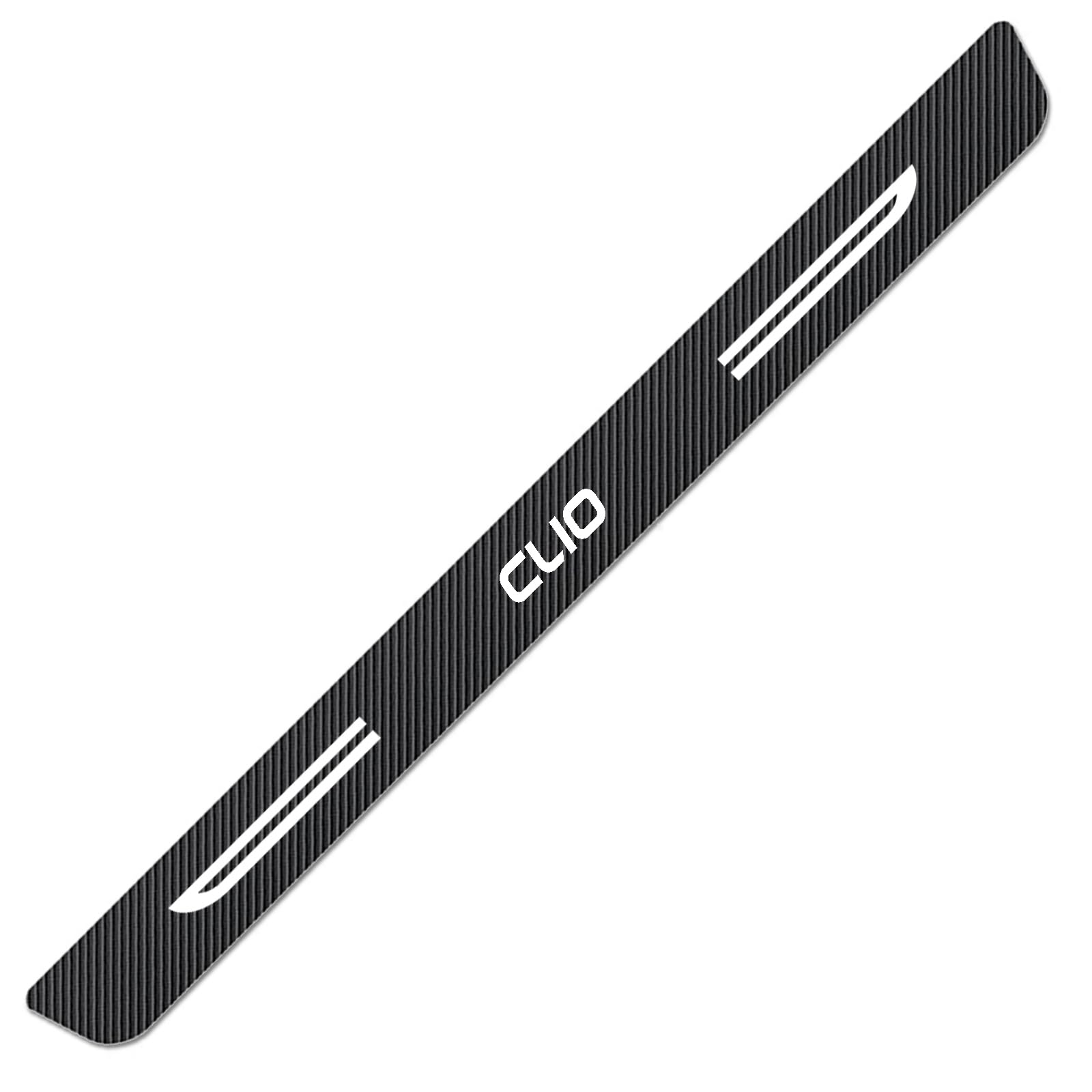 WXH97F Car Rear Bumper Protector for Renault Clio 2005-2025 2026 Carbon Fiber Boot Sill Guard Anti-Scratch Luggage Protective Sticker Self-Adhesive Waterproof Strip 90cm
