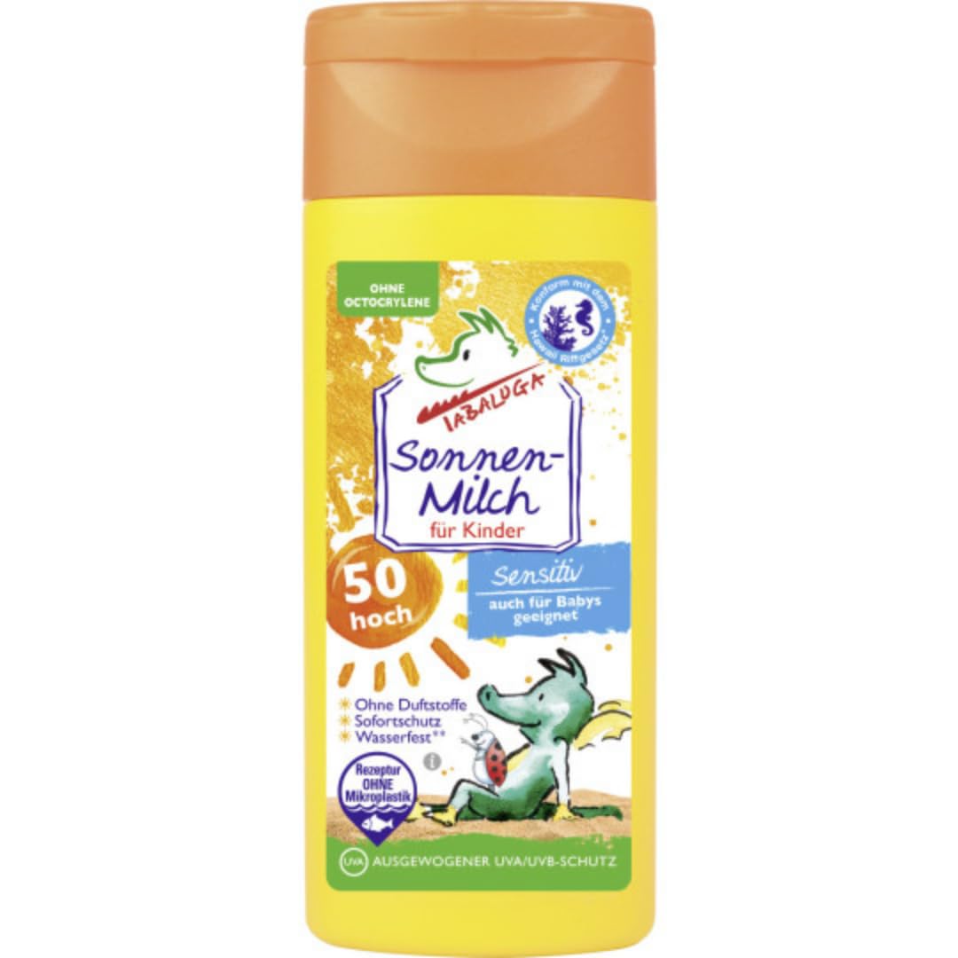 Tabaluga Sonnenmilch Kids Sonnencreme Sonnenschutzmittel Sun UV Dry Protect Sport Sonnencreme LSF50 50 Mililiter x 11 ER