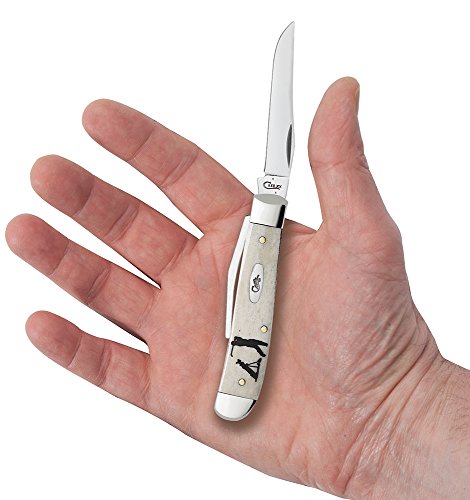 Image of Case WR XX Pocket Knife Natural Smooth Bone Mini Trapper W /Golf Tool Item #6022 - (6207G SS) - Length Closed: 3 1 /2 Inches