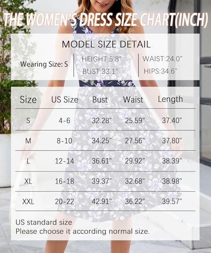 Image of KUOTAI Womens Summer Dresses Sleeveless Casual Loose Swing Button Down Midi Dress V-Neck Flowy A-Line Sundress