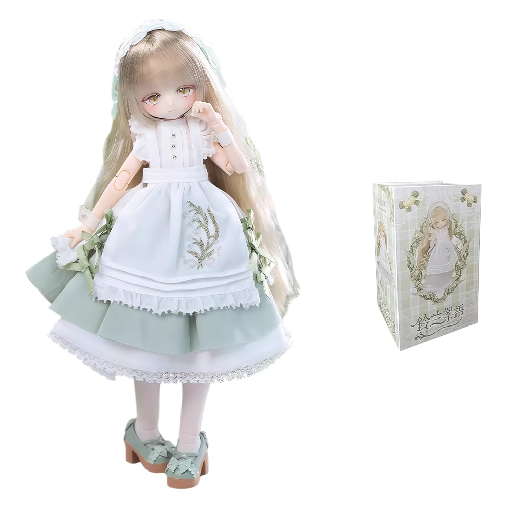 niannyyhouse 1/8 Poupée BJD Ball Jointed Doll, Unspoken Collection Girl Series - Avec vêtements, déguisement - Figurine à collectionner - Boîte simple (Whispers of The Lily of The Valley - 1 pièce)