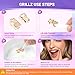 Grillz for women, Grillz Teeth Men, Hip Hop Jewelry, Reusable & Comfortable for Halloween, Parties, Concerts & Cosplay (Gold)