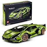 LEGO Technic Lamborghini Sián FKP 37 Rennauto, Modellbausatz für Erwachsene, Geschenkidee zum Geburtstag für Männer oder Frauen, Sammlerstück zum Austellen als Home- oder Büro-Deko, Modellauto 42115