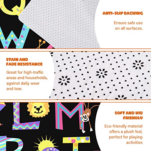 Zbigtee Abc Area Rug For Toddlers Handwriting Samplers Abc Children's Floor Area Rug For Indoor Classroom Or Home Learning Area, Large Floor Letters Kids Room Or Educational Play School Rugs For Kids #TOP6