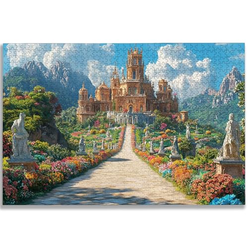 3000ピース ジグソーパズル 城、大人向け 木製パズル 風景、3000ピース (122x80 cm)、大人向け 難しい 挑戦 家族で楽しめるやりがいのあるゲーム、Wooden Puzzles ゲームナイト、インテリア、ギフトに最適、-1112