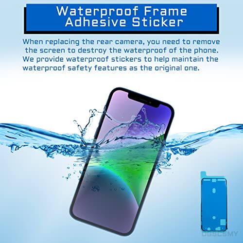 Image of for iPhone 12 Back Camera Replacement Module 12MP Main Rear Lens Parts iPhone12 6.1 inch with Ultra Wide Lens OIS HDR Photos 4K Video Flex Cable Fix Repair Assembled Tools Kit for A2172 A2402 A2403 A2404