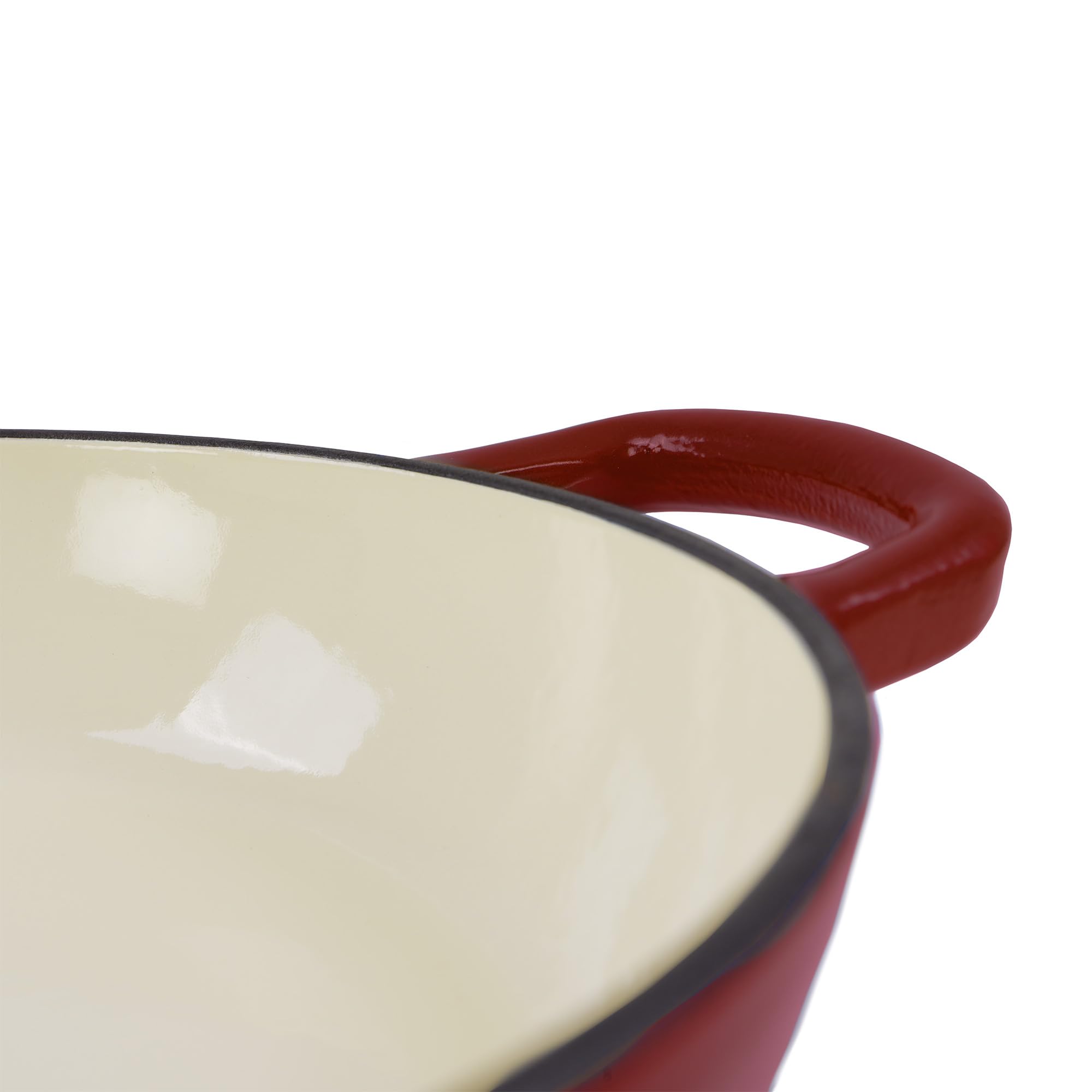 Mahlzeit Zestaw do pieczenia chleba z żeliwa emaliowanego | 6,4 litra | Ciemna wiśnia | Formy do pieczenia chleba z uchwytem i podkładką | Zestaw do pieczenia chleba, garnek z żeliwa, forma do chleba