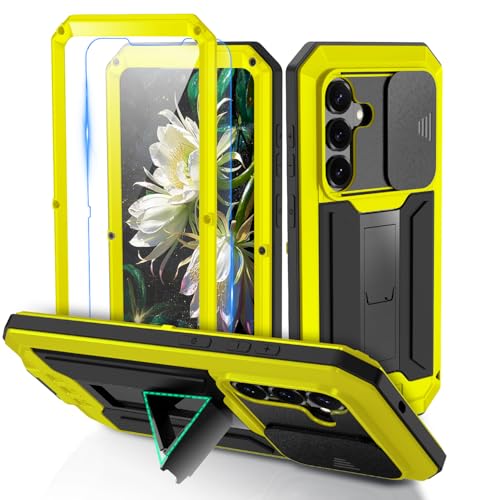 Coque Samsung S24 Ultra blindée jaune pour protéger votre téléphone sur les chantiers