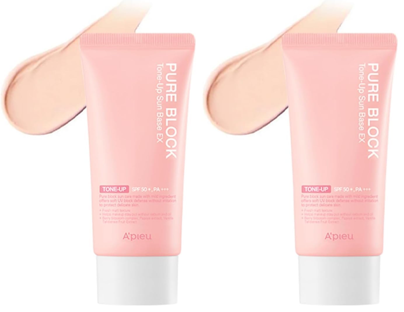 MISSHA Aydınlık Görünüm Sunan Güneş Koruyucu A'PIEU Pure Block Tone-Up Sun Base EX SPF50 PA 50 mililitre (2 paketi)