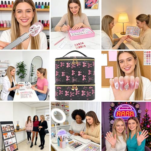 Coffret de rangement pour ongles Boîte à outils et porte-maquillage avec – vue 4