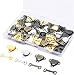 WXJ13 60 Pairs Skirt Hooks and Eyes Sewing Hook Eye Closures for Trousers, Skirt, Dress, Bra Sewing DIY Craft, 11# (1/2 Inch)