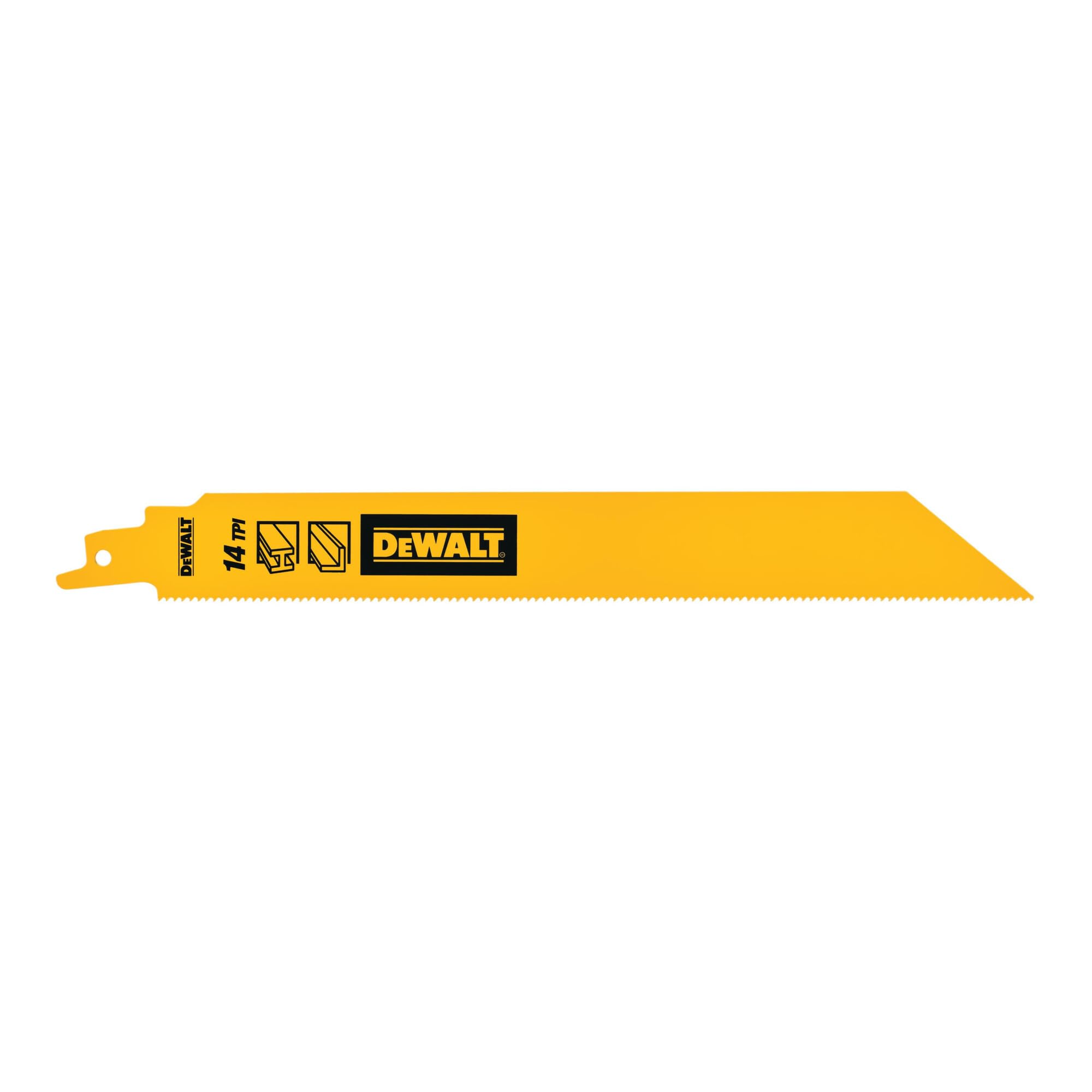 B&Q - 5 X  Dt90387-Qz Bi-Metal 1In High Metal Reciprocating Blade 228mm X 14 Tpi