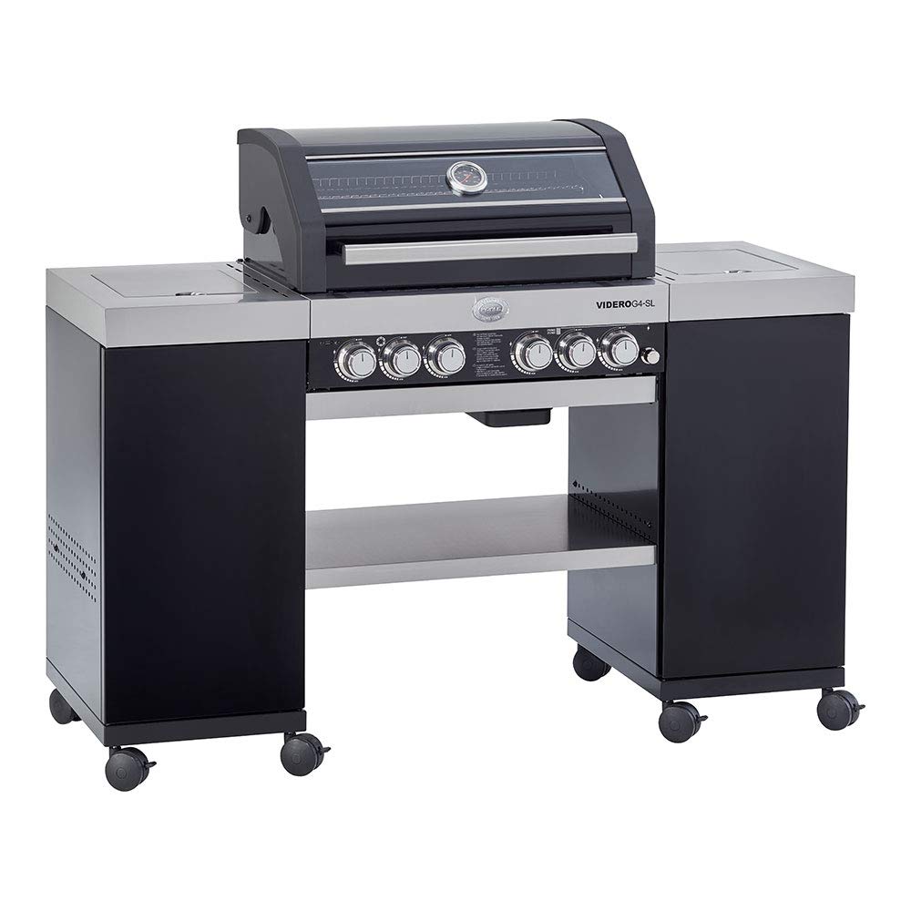 Rösle Gasgrill, BBQ-Island VIDERO G4-SL Schwarz