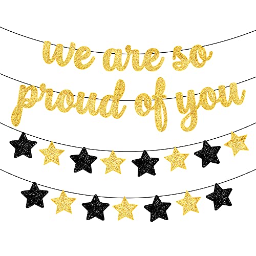 Image of KatchOn, We are So Proud of You Banner - 10 Feet No DIY | Glitter Grad Banners, Graduations Garland, 2026 Graduation Decorations | We are Proud of You Banners, 2026 Graduation Party Decorations