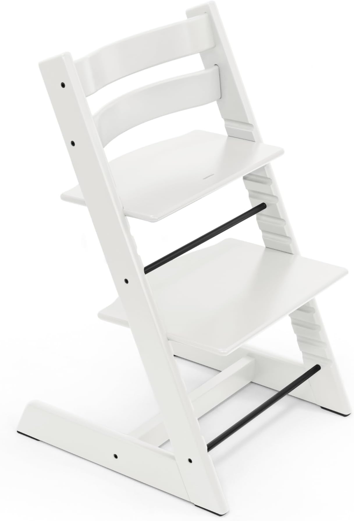 Stokke Tripp Trapp Chair from Stokke - Adjustable, Convertible Chair for Toddlers, Children & Adults - Classic, Convenient, Comfortable, Ergonomic Back + Foot Support, Can Hold Up to 136 kg (White)