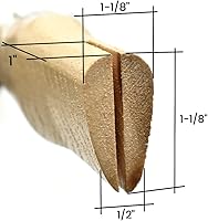 Vista 3 de BIG HORN 15105 Mango de martillo de repuesto de nogal canadiense (curvado) que reemplaza el mango de martillo Dalluge 3750 y el martillo de cuerno