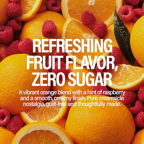 Image of GURU Zero Sugar Energy Drink,Orange Raspberry Sorbet Organic Sparkling Energy Drink with 140 MG Natural Caffeine & Coconut Water for Workouts, Performance & Midday Boost, Gluten Free, Vegan, 12 Fl Oz, 12 Pack