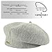 niceacsrise Grey - Warm Lined Wool Angora Knit Berets - French Paris Hat for Women