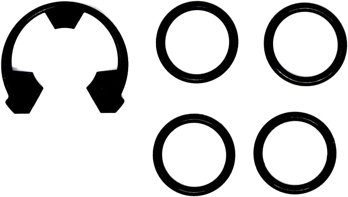 Water Softener O-Ring Seal Kit, 4 pcs (7337571, 7170288, STD302213, WS03X10025) w/Clip 1 pcs (7337563, WS60X10004, 1205500, 7116713, 1205500, 7116713) Compatible with Kenmore, GE, EcoPure, Sears